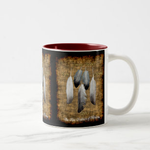 Mug concepteur de plumes de paix amérindiennes