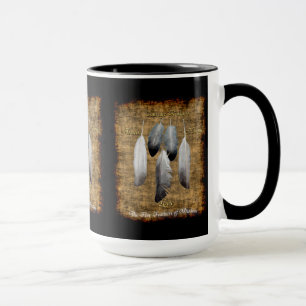Mug concepteur de plumes de paix amérindiennes