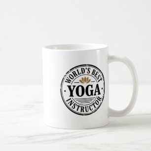 Mug Concepteur d'emblème de lotus pour le meilleur ins
