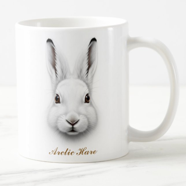 Mug Conception à deux faces de café de lièvre arctique (Créateur téléchargé)