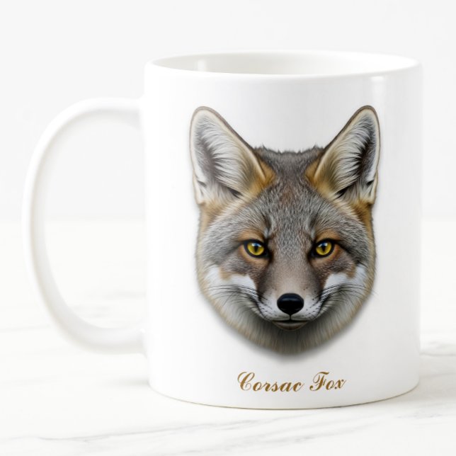 Mug Conception à deux faces de café Fox Corsac (Créateur téléchargé)