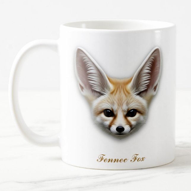 Mug Conception à deux faces de café Fox Fennec Fox (Créateur téléchargé)