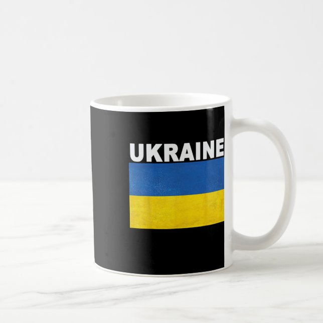 Mug Conception à effet dégradé du drapeau de l'Ukraine (Droite)