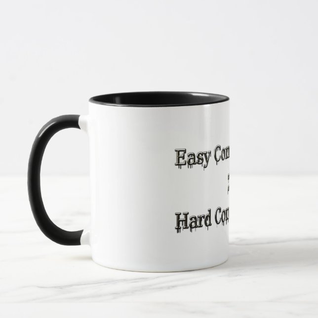 Mug Conception À Propos D'Un Travail Facile Et D'Une R (Gauche)