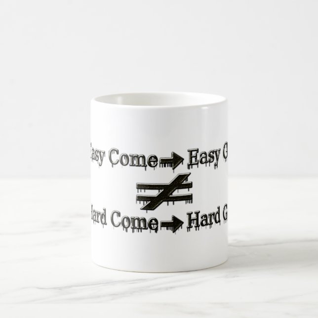 Mug Conception À Propos D'Un Travail Facile Et D'Une R (Centre)