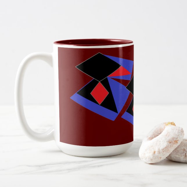 Mug : Conception abstraite (Avec donut)