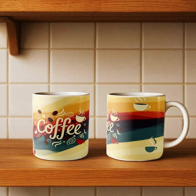 Mug Conception Abstraite de pâte à café Earthy (Créateur téléchargé)