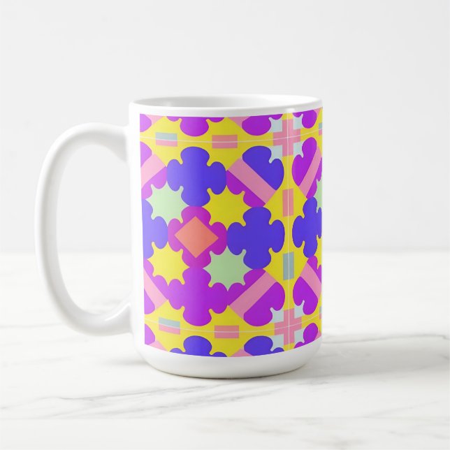 Mug Conception Abstraite Géométrique Colorée (Gauche)