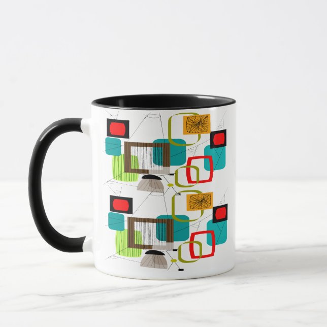 Mug Conception abstraite inspirée par l'énergie atomiq (Gauche)
