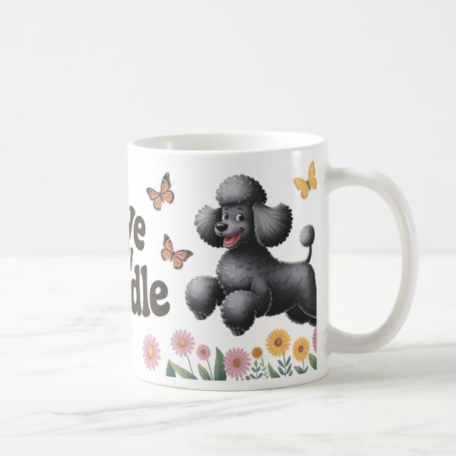 Mug Conception adorable de Poodle Lover avec des tourn (Droite)