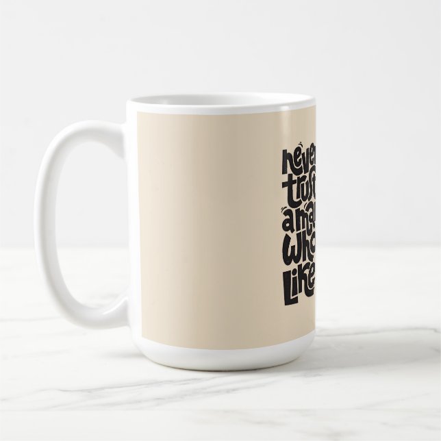 Mug Conception amusante de devis Amoureux des chats (Gauche)