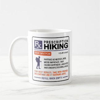 Mug Conception amusante de la prescription de Randonné
