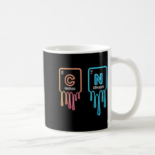Mug Conception amusante de la science de l'azote carbo