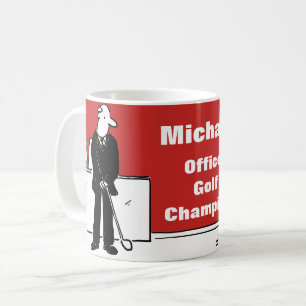 Mug Conception amusante pour l'amateur de golf au bure