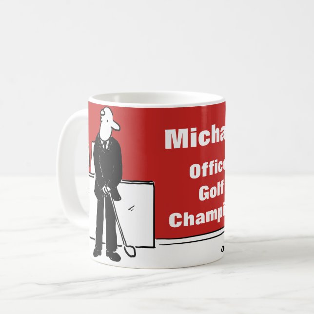 Mug Conception amusante pour l'amateur de golf au bure (Devant gauche)