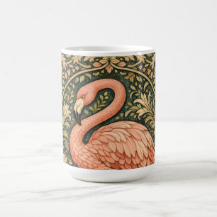 Mug Conception art nouveau de flamant rose vintage