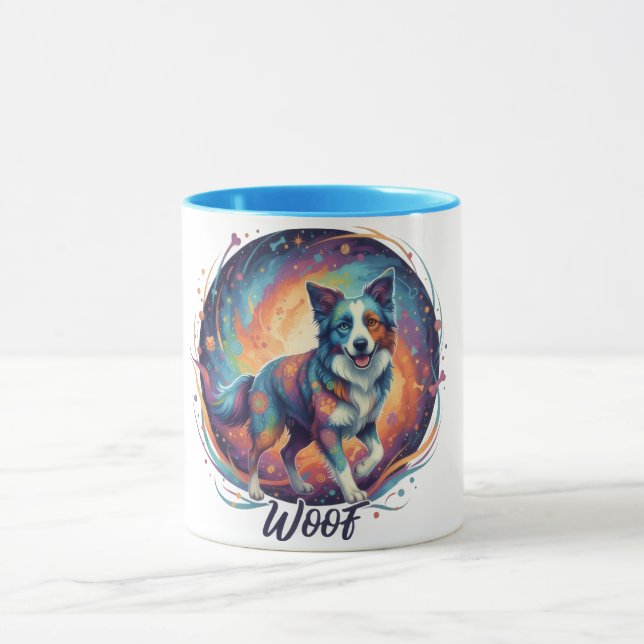 Mug Conception artistique de chiot mignonne pour les a (Centre)