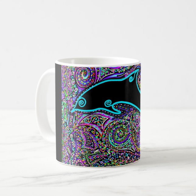 Mug Conception artistique de dauphin (Devant gauche)