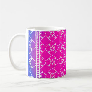 Mug Conception avec motif géométrique dessiné à la mai