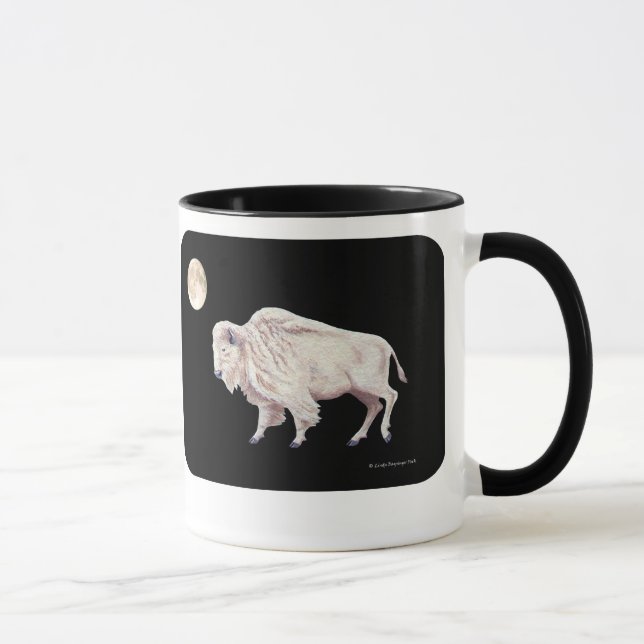 Mug Conception blanche de Pleine lune de Buffalo (Droite)