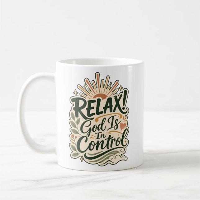 Mug Conception Chrétienne Basée Sur La Foi : Dieu Est  (Gauche)
