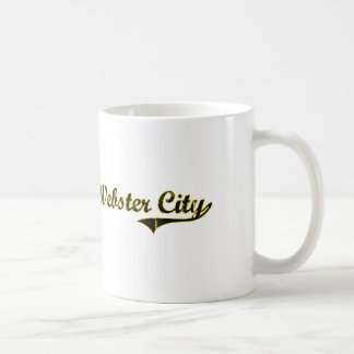 Mug Conception classique de l'Iowa de ville de Webster