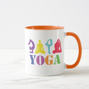 Mug Conception colorée mignonne de yoga