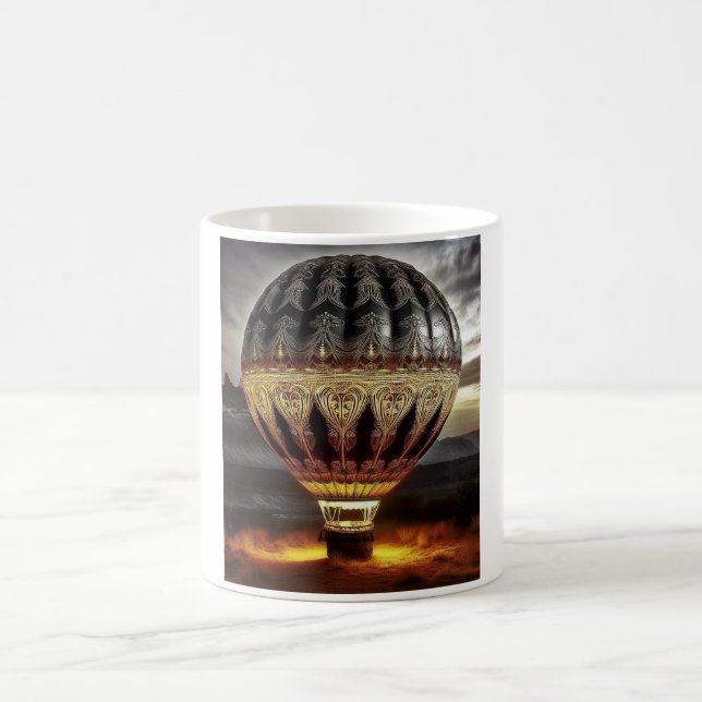 Mug Conception complexe sur montgolfière semi-transpar (Centre)