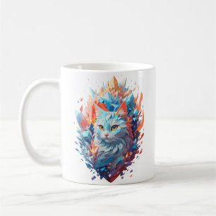 Mug Conception créative de chats de feu et de glace