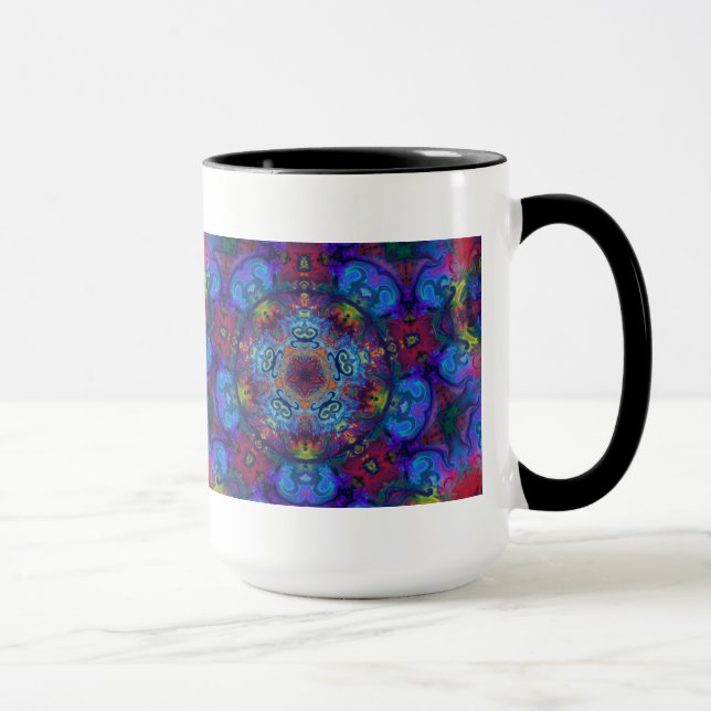 Mug Conception d'abrégé sur art de mandala (Droite)