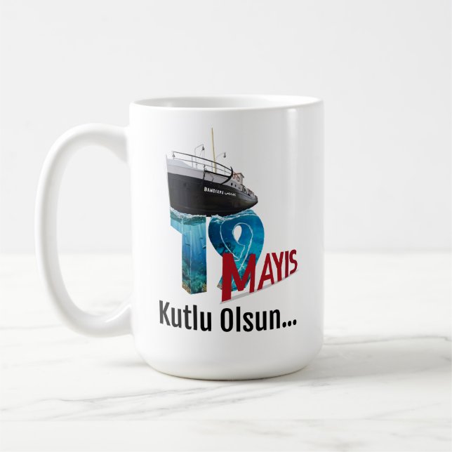 Mug Conception d'affiche d'illustration vectorielle du (Gauche)