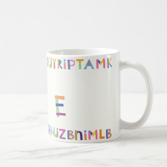 Mug Conception d'alphabet colorée et ludique (Droite)