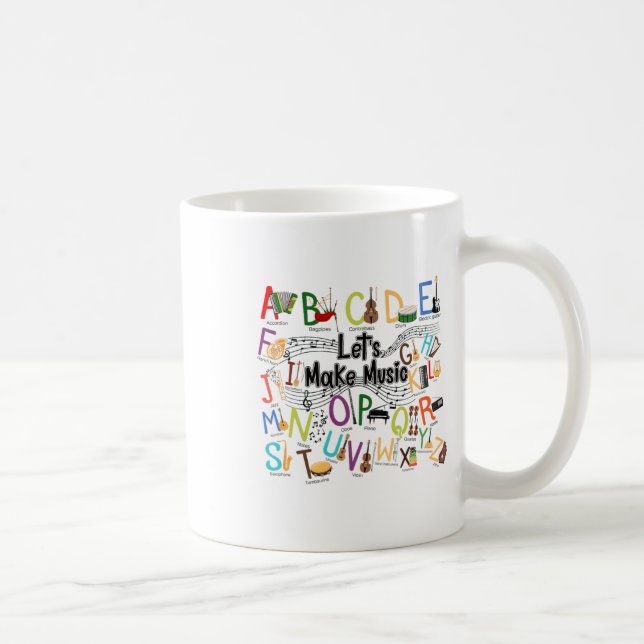 Mug Conception d'alphabet mignon pour hommes femmes pr (Droite)