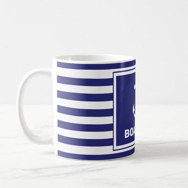 Mug Conception d'Ancres nautiques Bleu Bleu Bleu Bleu  (Gauche)