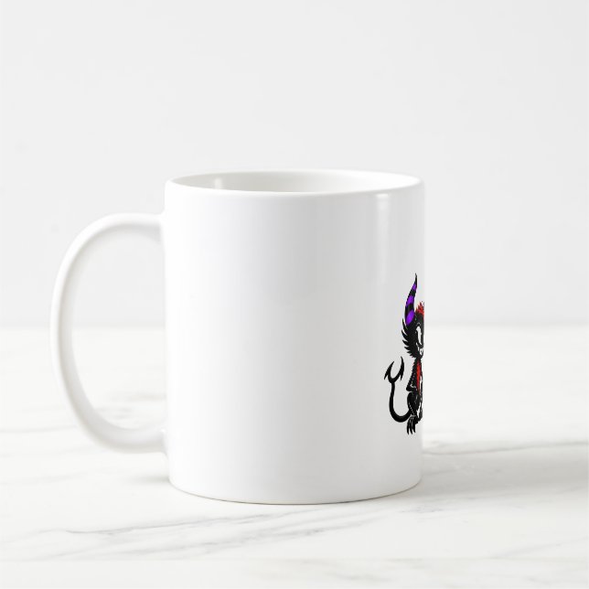 Mug Conception d'ange et de diable mignons, Bien contr (Gauche)