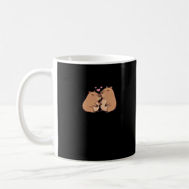 Mug Conception d'animal mignon Capy Mieux Ensemble  (Gauche)