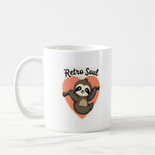 Mug Conception d'animal rétro mignon amateur de paress