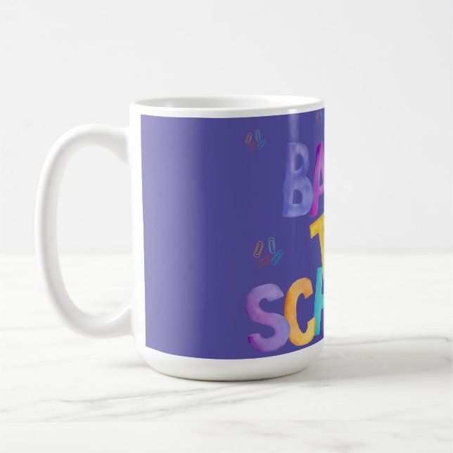 Mug Conception d'aquarelles manuscrites pour la rentré (Gauche)