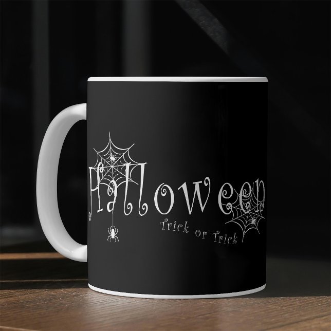 Mug Conception d'araignée d'Halloween farce ou attrape (Créateur téléchargé)