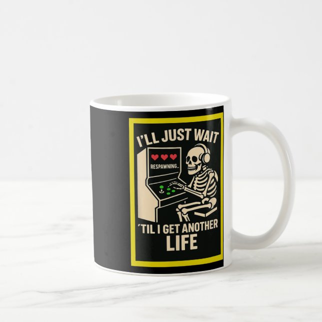 Mug Conception d'arcade de joueur de squelette – Jeux  (Droite)