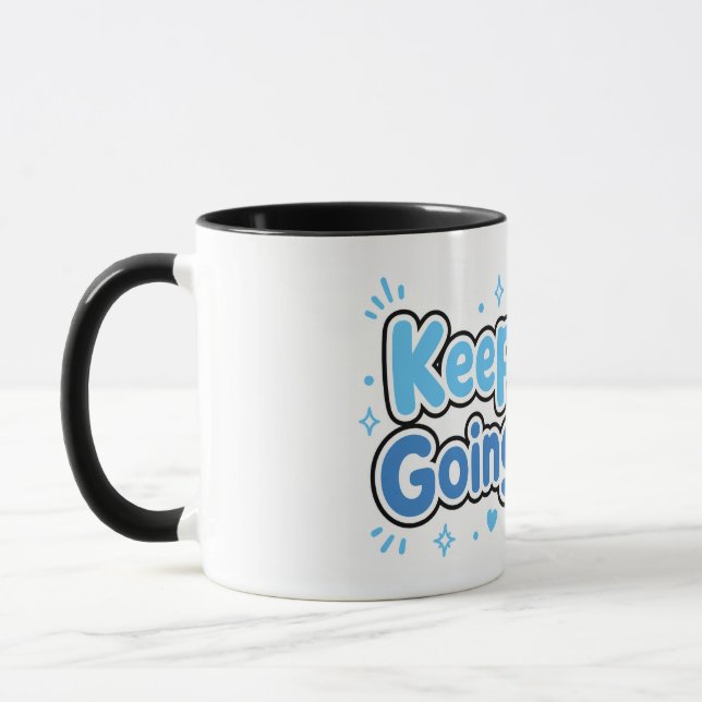 Mug Conception d'aventure de manchot kawaii pour conti (Gauche)