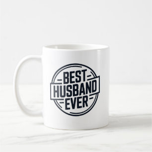 Mug Conception de badge Meilleur Mari de Tous les Temp