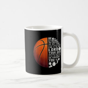 Mug Conception de basket-ball chrétien Deutéronome 31