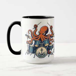 Mug Conception de batteur de pieuvre personnalisé