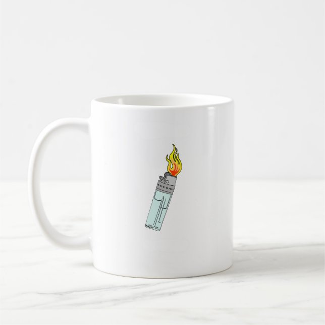 Mug Conception de briquet et de flamme (Gauche)