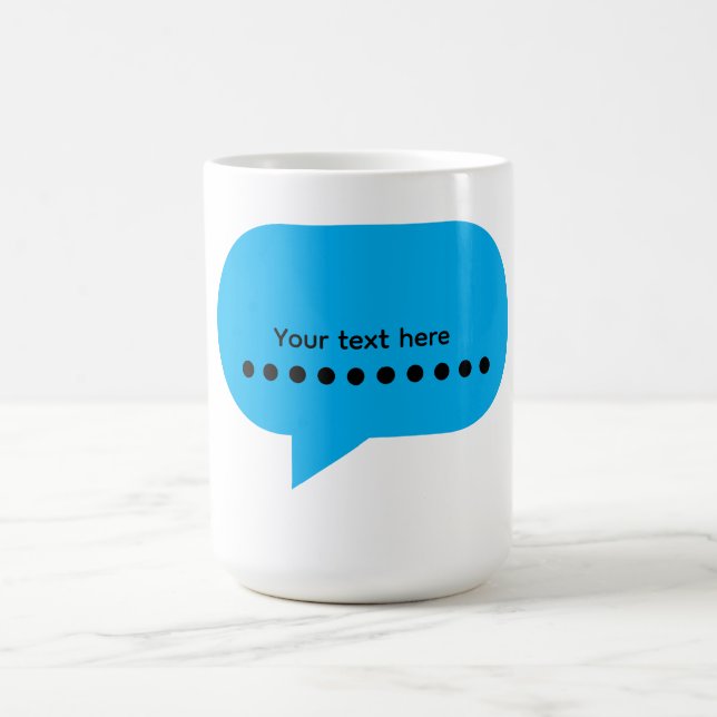 Mug Conception de bulles de dialogue personnalisées –  (Centre)