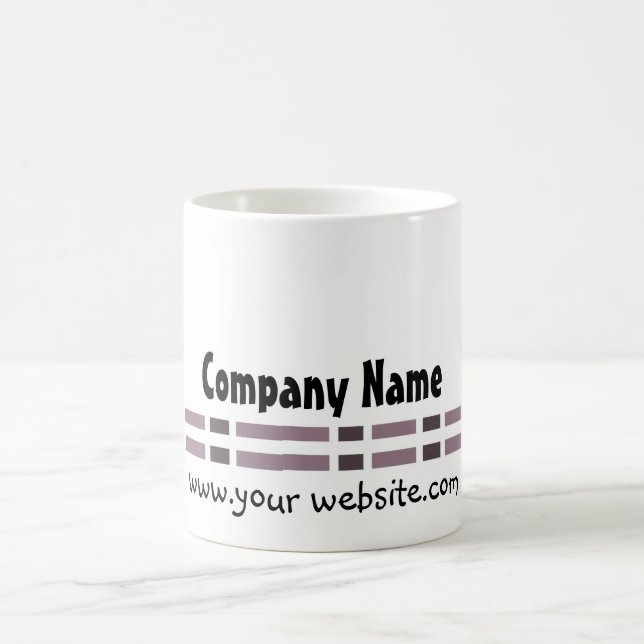 Mug Conception de bureau de lien violet (Centre)