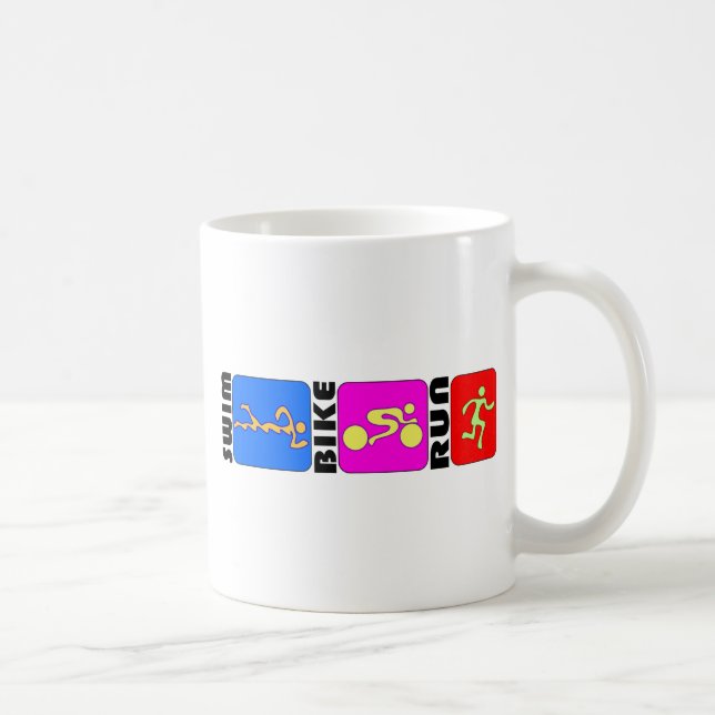 Mug Conception de butoir de TRI de triathlon de bain (Droite)