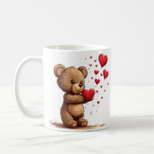 Mug Conception de cadeau de café avec un ours mignon d