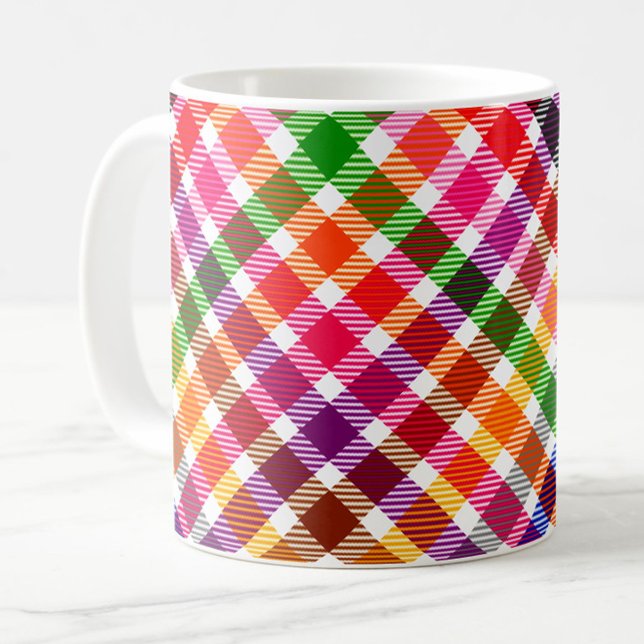 Mug Conception de carreaux écossais à tartan en twill  (Créateur téléchargé)